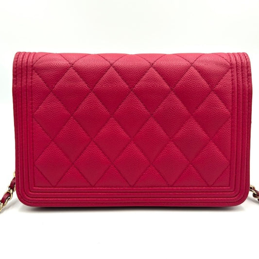 CHANEL CHANEL Matelasse Caviar Leather Chain Wallet Shoulder Bag A81969 Shoulder Bag