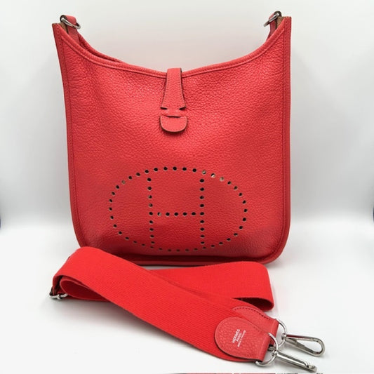 HERMES Evelyn 3 PM □O Stamped Shoulder Bag