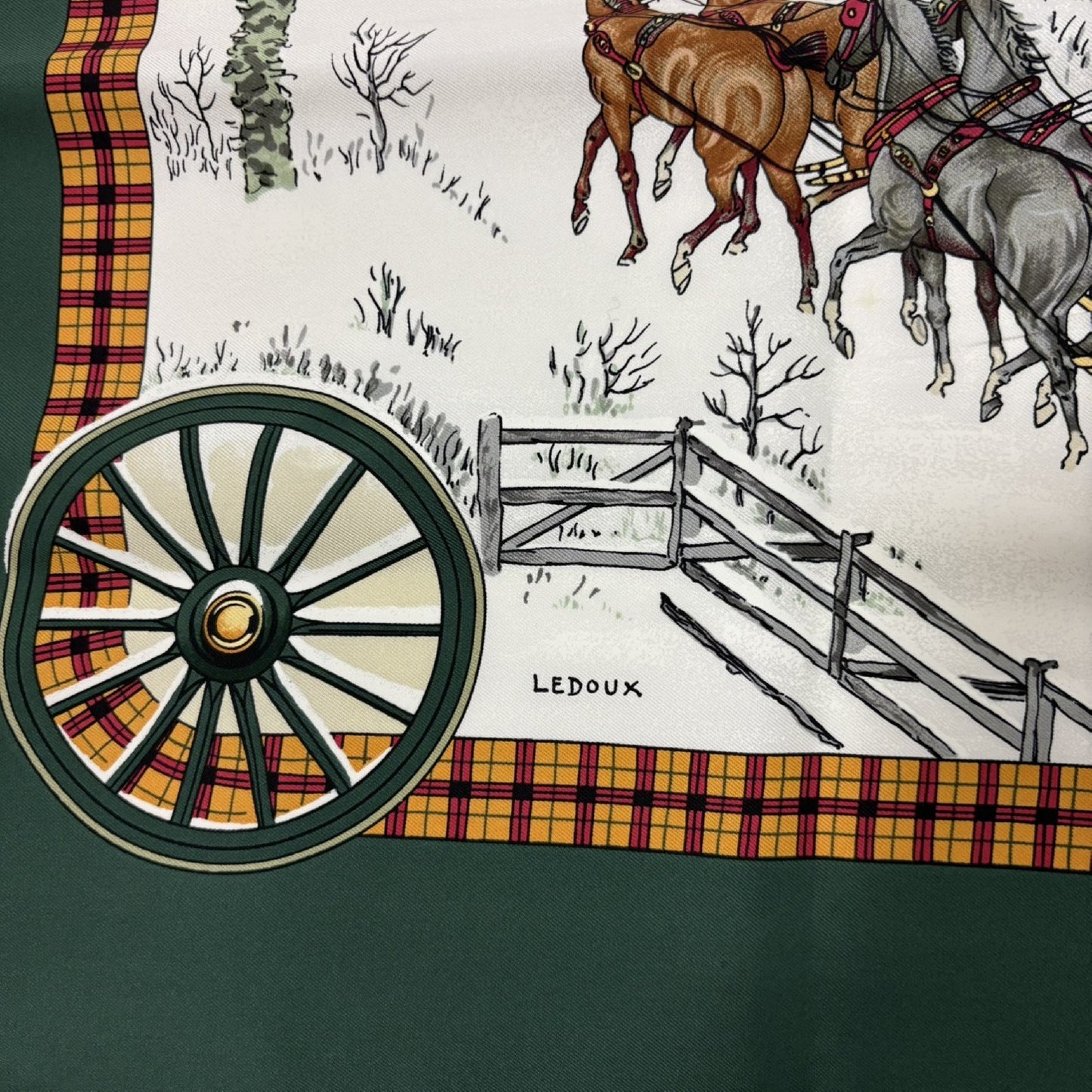 HERMES Winter Mail Carriage Scarf