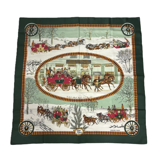 HERMES Winter Mail Carriage Scarf