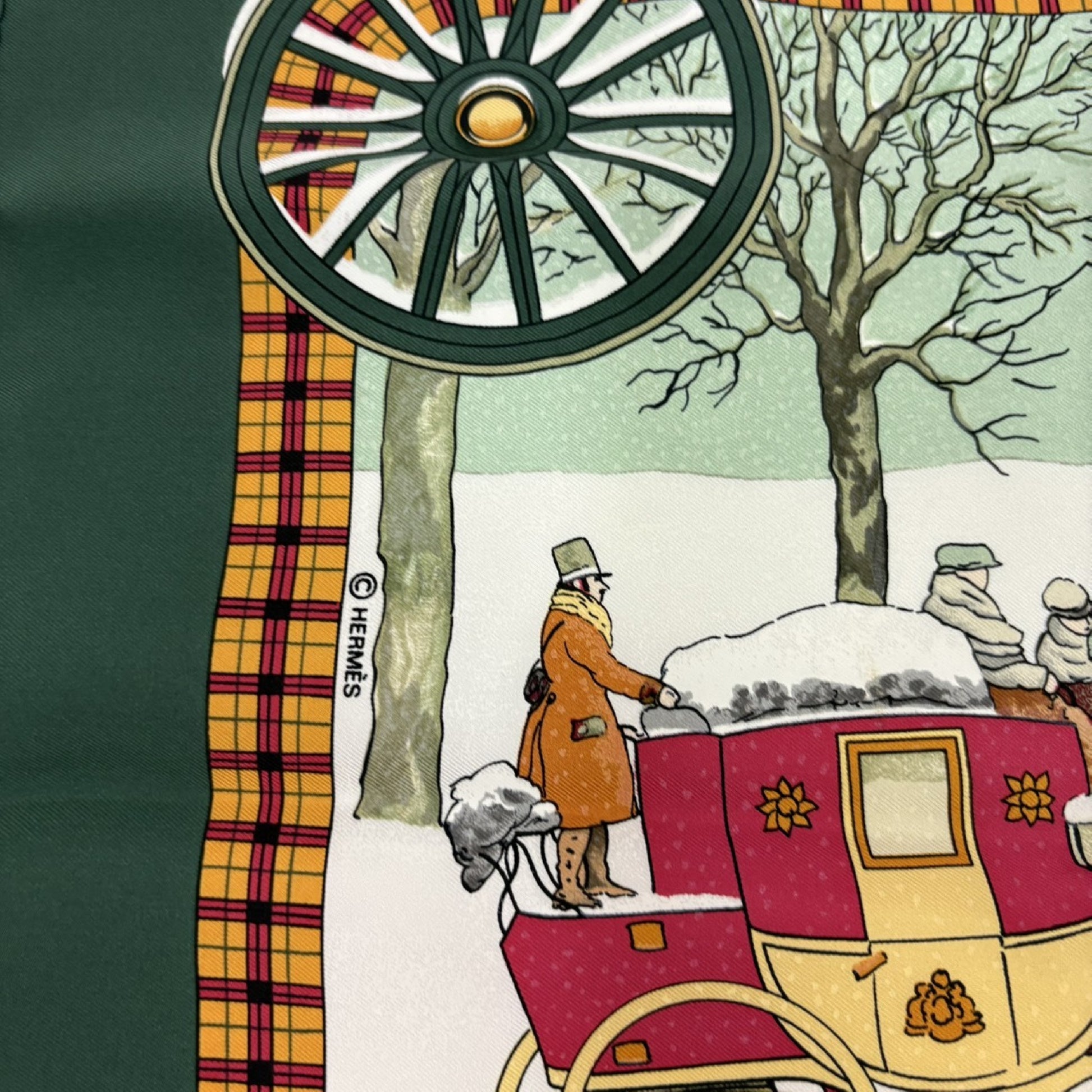 HERMES Winter Mail Carriage Scarf