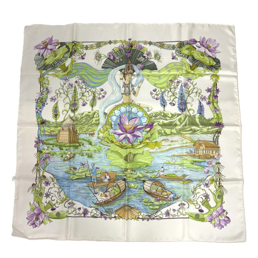 HERMES Carré 90 Saraswati Scarf
