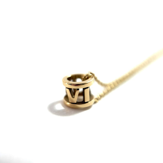 Tiffany & Co. Open Atlas Mini Necklace in PG and AU750, 2.2g 