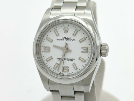 ROLEX 176200 G111468 White Dial Women's Watch
