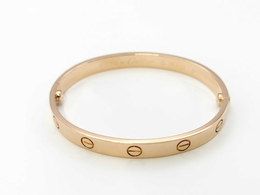 Cartier Old Model Love Bracelet #17 PG 750 31.9g Bracelet/Bangle 