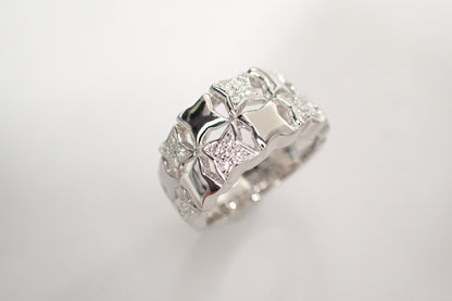 MIKIMOTO D0.17ct PT950 11.9g Ring 