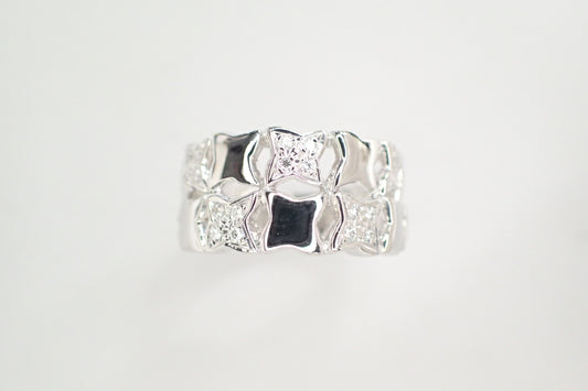 MIKIMOTO D0.17ct PT950 11.9g Ring 