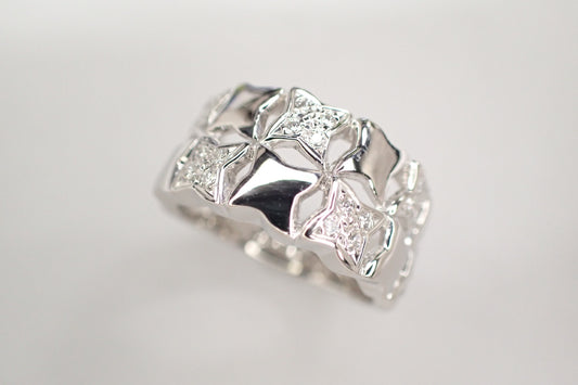 MIKIMOTO D0.17ct PT950 11.9g Ring 