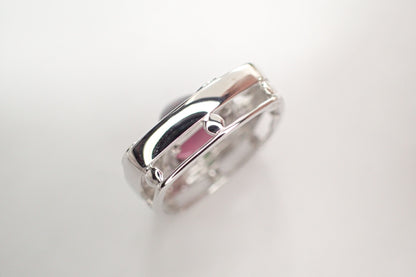 TASAKI Colored Stone Multi Garnet and Diamond Pendant Top in 18K White Gold, 8.0g 