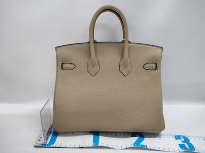 HERMES Birkin 25 Trench Togo Silver Hardware K Stamp Handbag