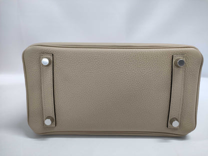 HERMES Birkin 25 Trench Togo Silver Hardware K Stamp Handbag