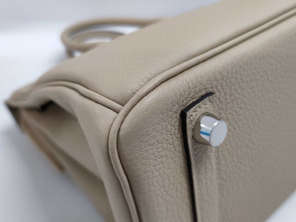HERMES Birkin 25 Trench Togo Silver Hardware K Stamp Handbag