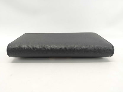 HERMES Constance To Go Black Epson Gold Hardware W Stamp Wallet