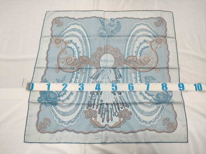 HERMES Carre 90*90 Blue Scarf Scarf