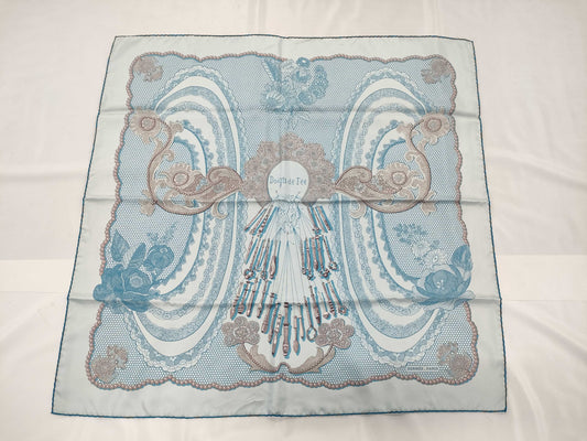 HERMES Carre 90*90 Blue Scarf Scarf