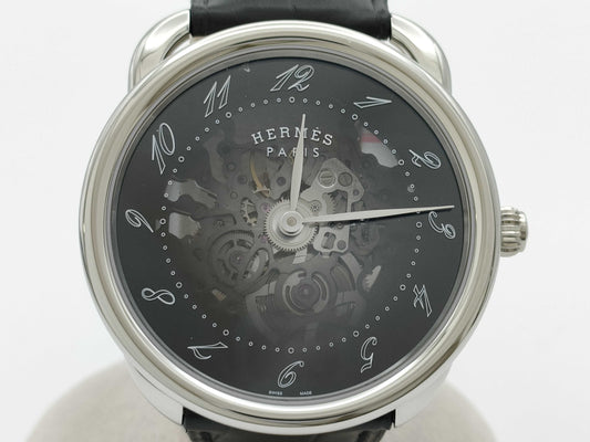 HERMES Arceau AR2.710 3732945 Automatic Skeleton Dial Men's Watch