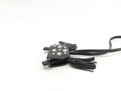 HERMES Rodeo Robeo Lock PM Black Silver Hardware K Stamp Other Accessories