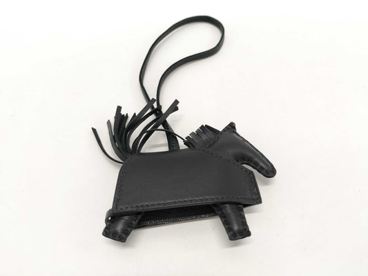 HERMES Rodeo Robeo Lock PM Black Silver Hardware K Stamp Other Accessories