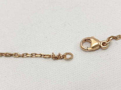 HERMES "Mini Pop H" Black and Pink Gold Hardware Necklace