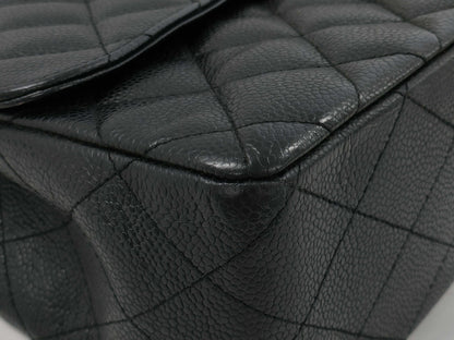 CHANEL Deca Matelasse 30 Caviar Double Chain Shoulder Bag