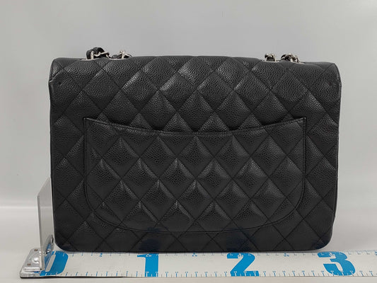 CHANEL Deca Matelasse 30 Caviar Double Chain Shoulder Bag