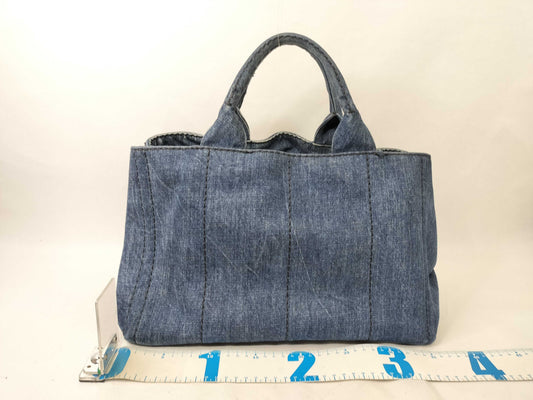 PRADA PRADA Canapa Handbag Denim Handbag