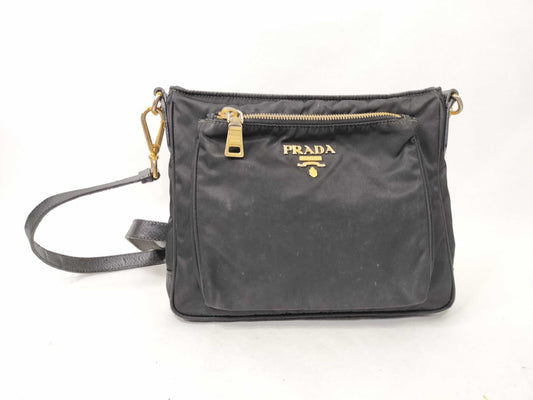 PRADA Nylon PRADA Shoulder Bag Nylon Black Shoulder Bag