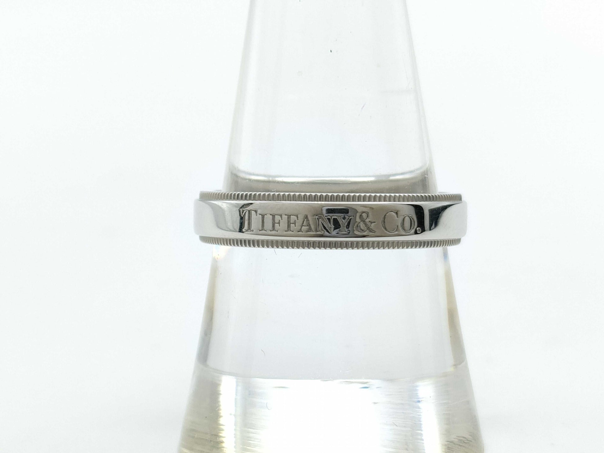 Tiffany & Co. Milgrain PT950 7.8g Ring 