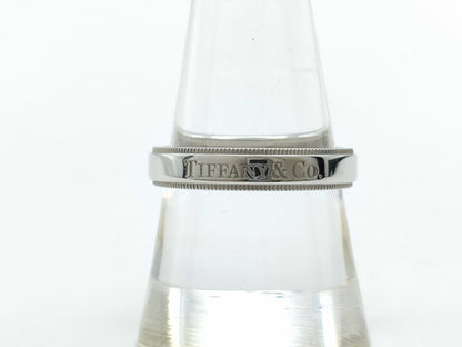 Tiffany & Co. Milgrain PT950 7.8g Ring 