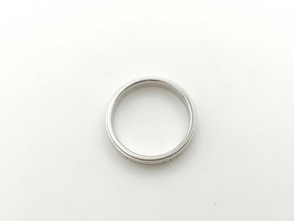Tiffany & Co. Milgrain PT950 7.8g Ring 