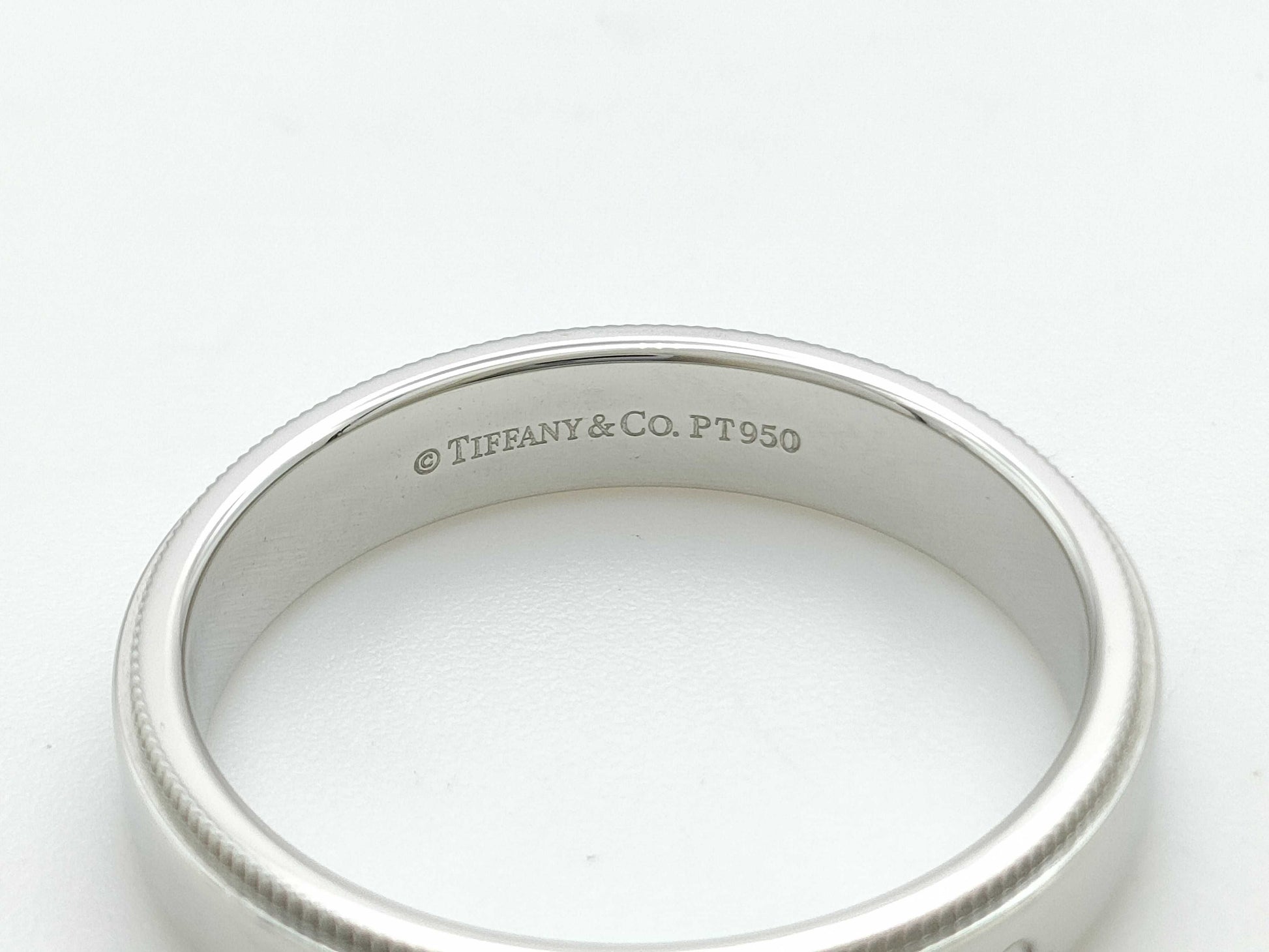 Tiffany & Co. Milgrain PT950 7.8g Ring 