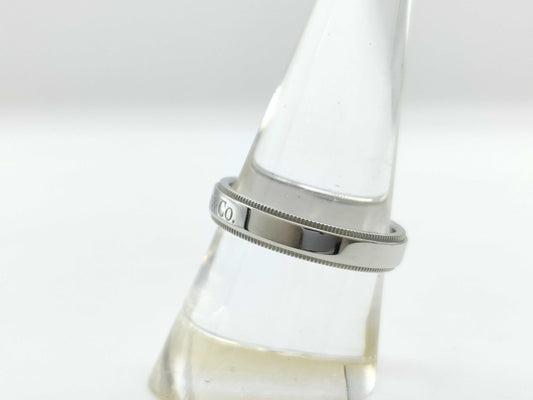 Tiffany & Co. Milgrain PT950 7.8g Ring 