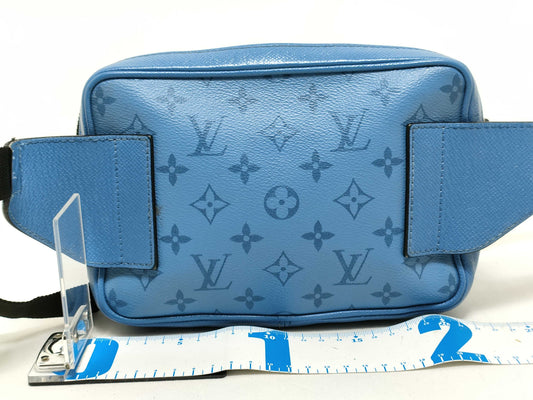 LOUIS VUITTON Taiga Rama Bum Bag Outdoor Lagoon Blue M30459 FO5220 Waist Bag