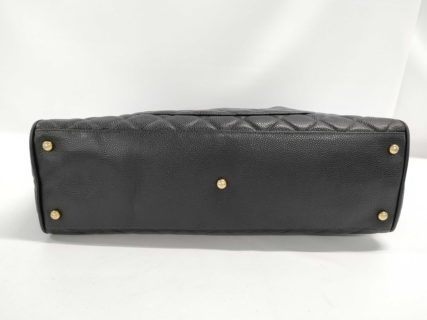 CHANEL Matelasse Caviar Leather Handbag, Black, GD Hardware, Boutique Seal