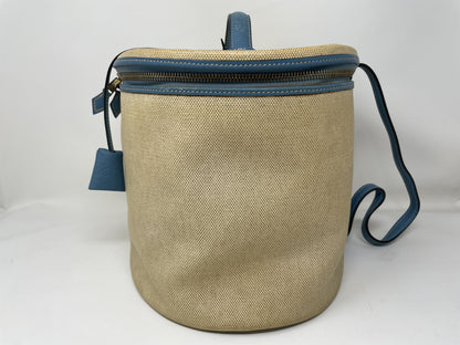 HERMES HERMES Vanity Bag Intercity Blue Jean Handbag