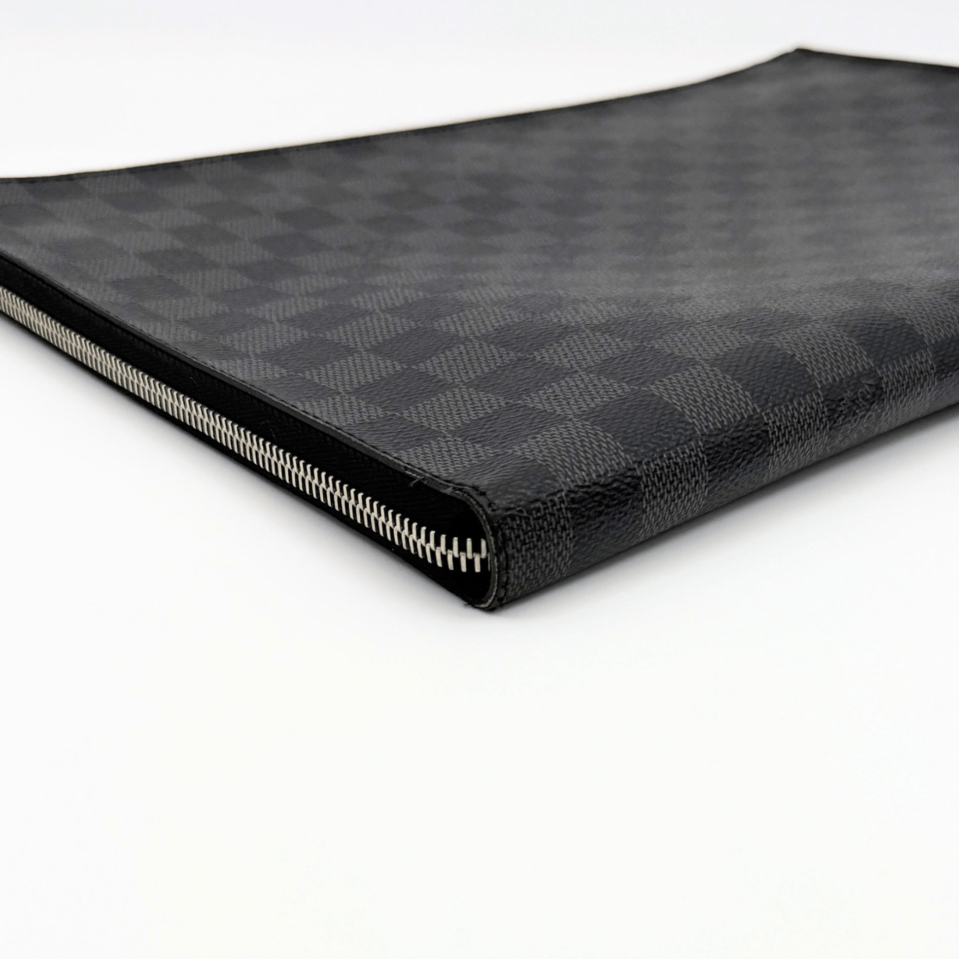 LOUIS VUITTON Damier Graphite Pochette Jour GM N64437 Clutch Bag, Box and Dust Bag Included