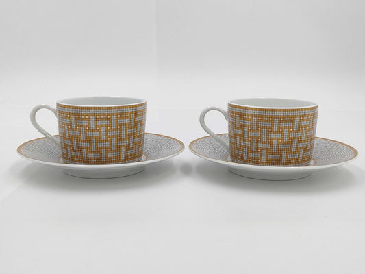 HERMES Hermès Mosaic 24 Cup & Saucer / 2SET Cup & Saucer