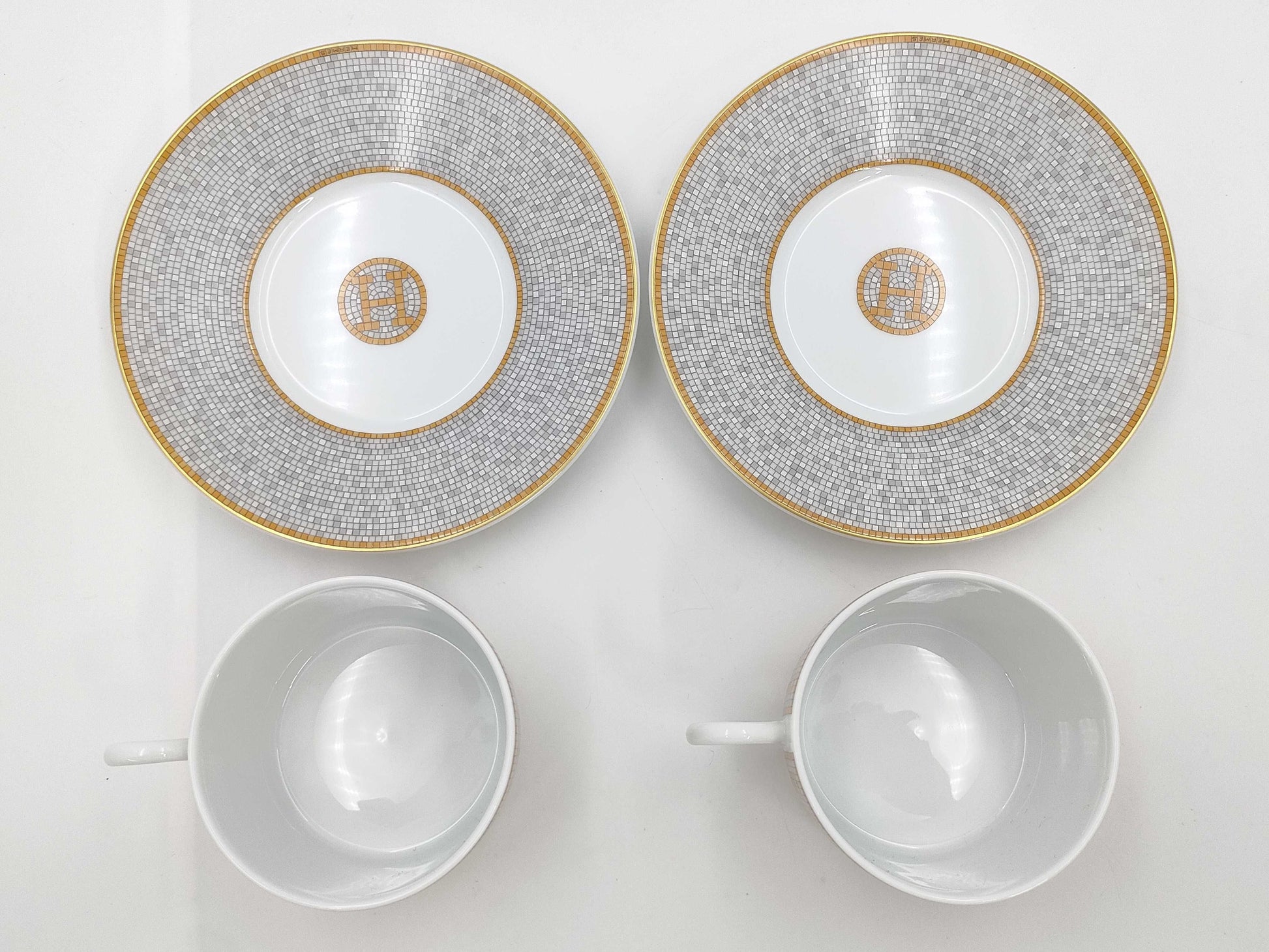 HERMES Hermès Mosaic 24 Cup & Saucer / 2SET Cup & Saucer