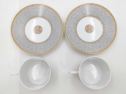 HERMES Hermès Mosaic 24 Cup & Saucer / 2SET Cup & Saucer