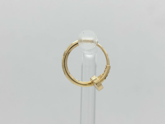 Cartier Juste un Clou single earrings in PG Au750, 1.1g 