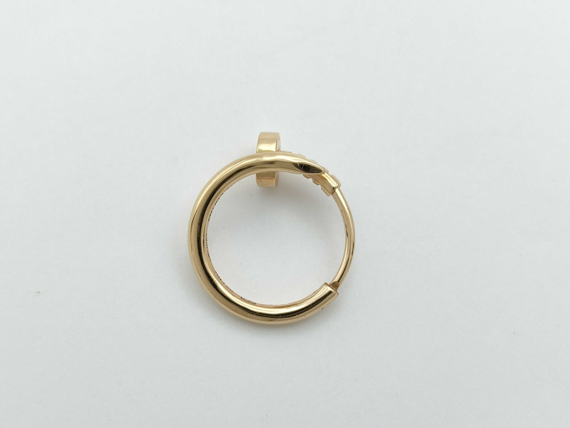 Cartier Juste un Clou single earrings in PG Au750, 1.1g 