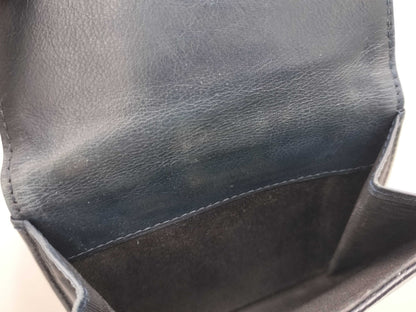 CHANEL Caviar Skin Deca Coco Double Hook Bifold Wallet