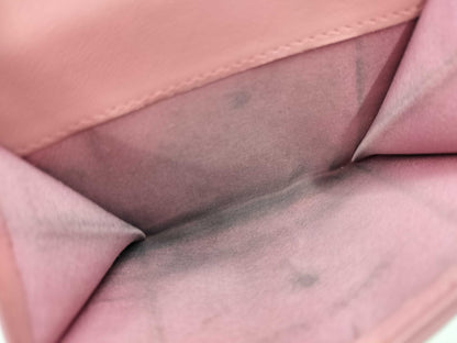 CHANEL Camellia Embossed Lambskin Double-Hook Bi-Fold Wallet