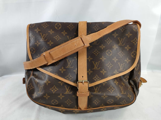 LOUIS VUITTON Monogram Saumur Monogram Shoulder Bag