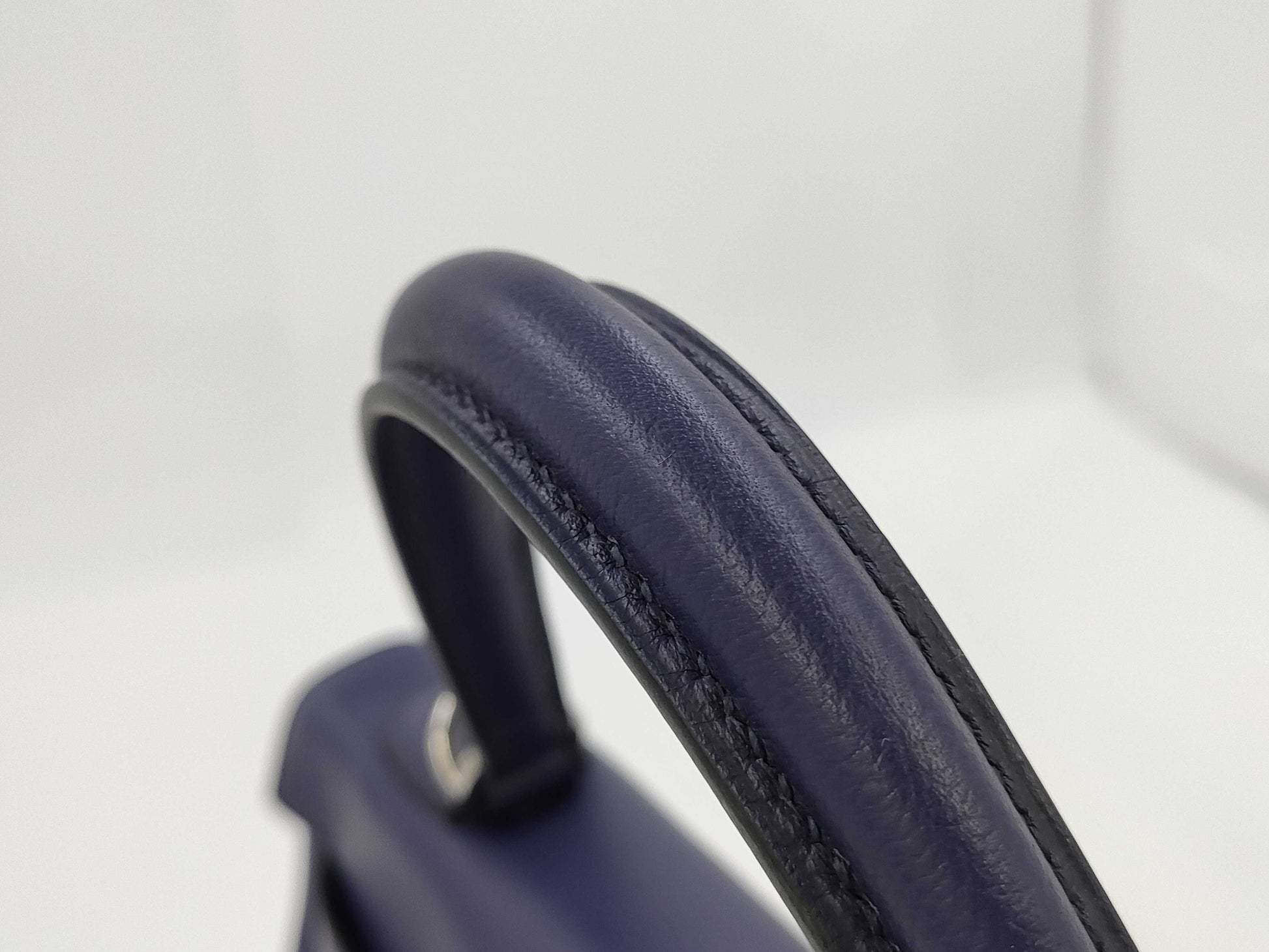 HERMES Kelly 32 Le Tourne Touch Evercolor Blue Ankle x Blue Zellige Silver Hardware D: 2019 Handbag
