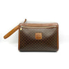 CELINE Macadam PVC Leather Clutch Bag Brown Clutch Bag