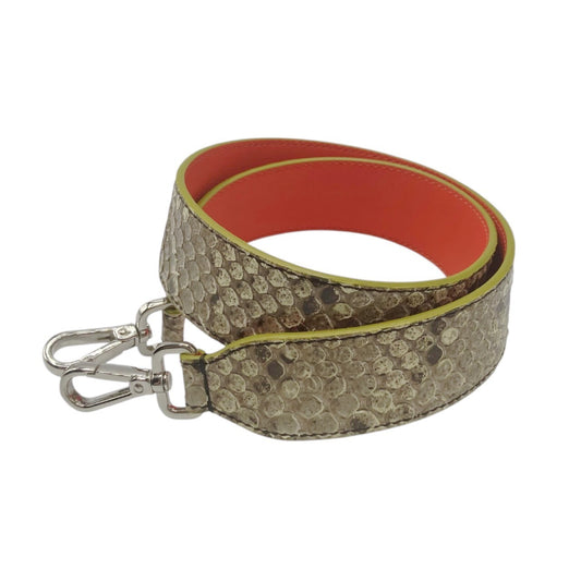 FENDI Strap You Leather Shoulder Strap Python Strap