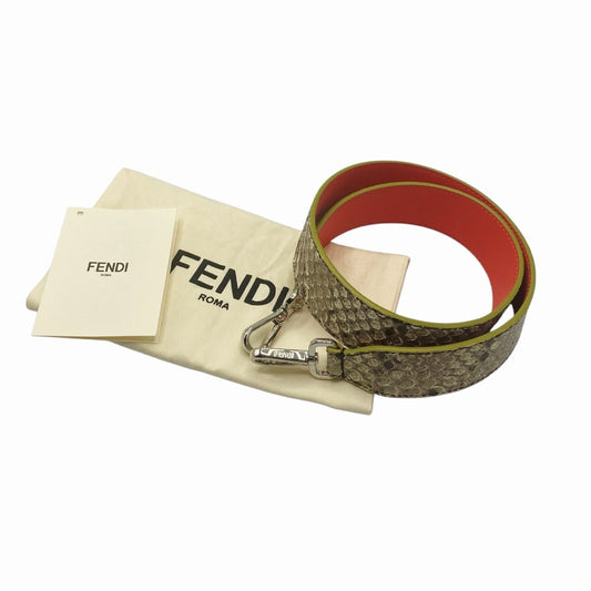 FENDI Strap You Leather Shoulder Strap Python Strap