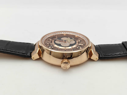 LOUIS VUITTON LOUIS VUITTON Tambour Spintime Air Vivienne Q1EGJ AC5702 Automatic 18K Gold Men's Watch