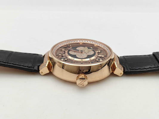 LOUIS VUITTON LOUIS VUITTON Tambour Spintime Air Vivienne Q1EGJ AC5702 Automatic 18K Gold Men's Watch